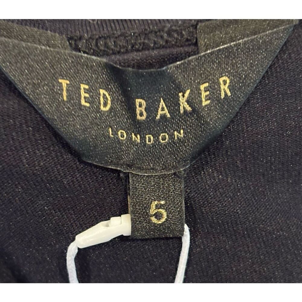 Ted Baker Draped T in Black NWT Size 5/US XL - Picture 3 of 6